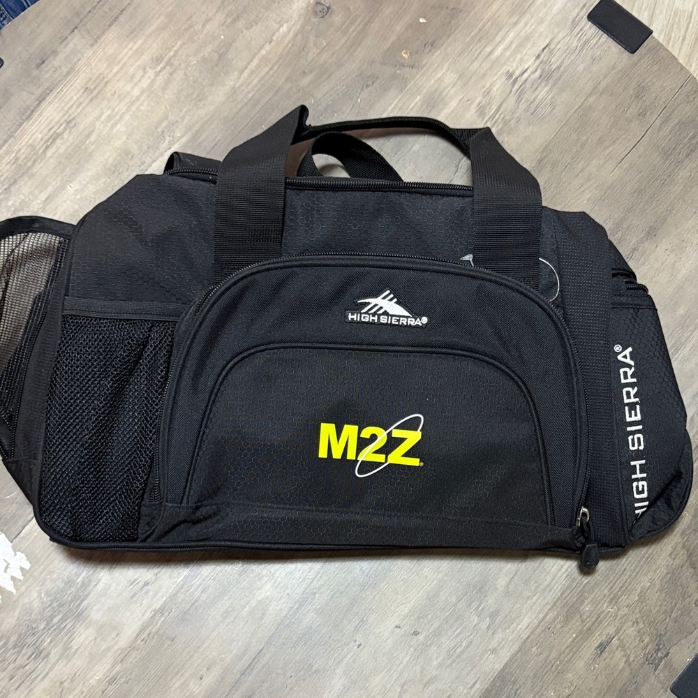 High Sierra Black and Yellow M22 Travel Duffel